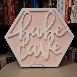 Babe Cave Wooden Wall Decor